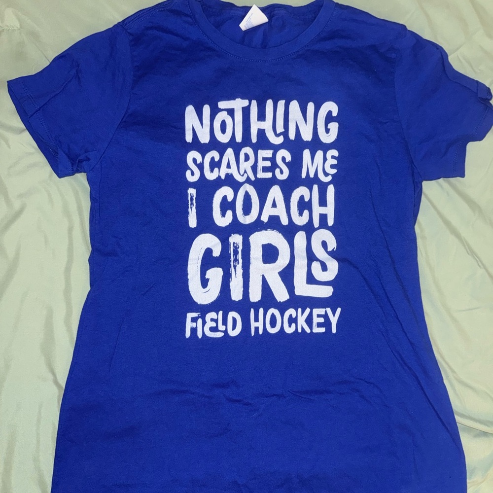 Field Hockey Coach T-Shirt - Blue